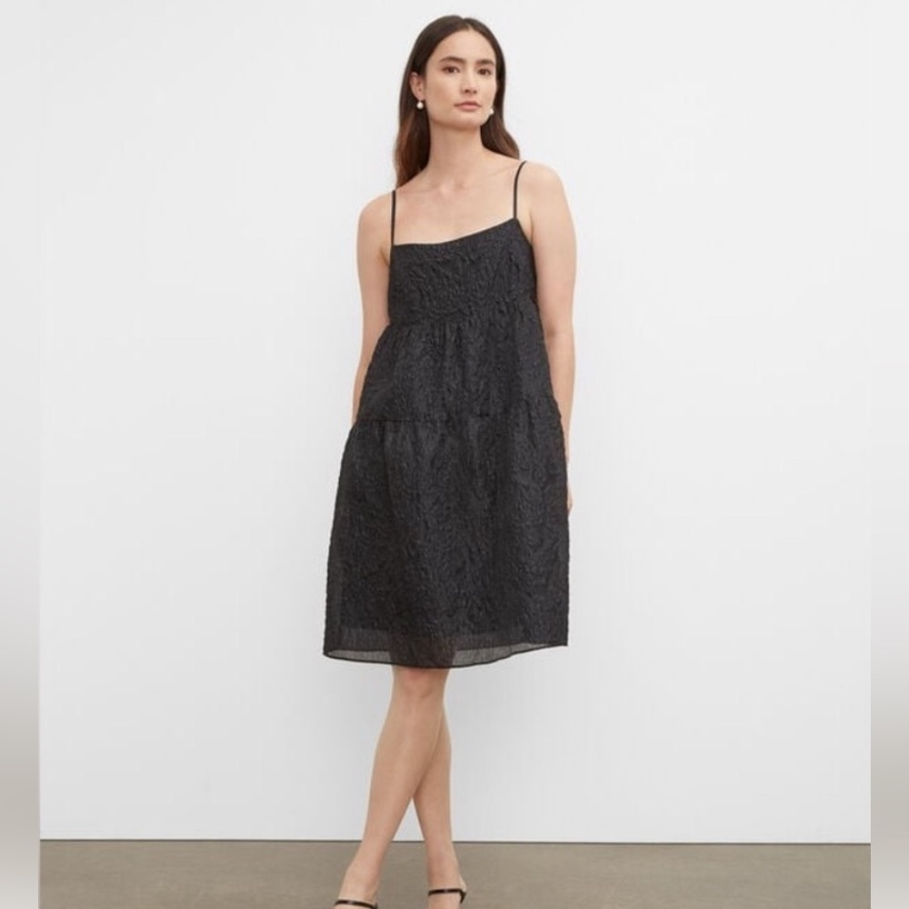Club Monaco Black Textured Mini Dress